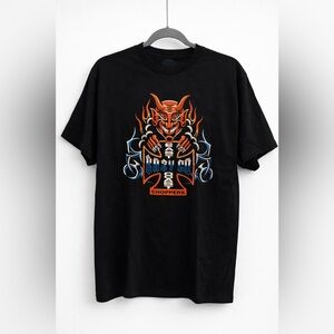 East Coast Choppers Devil Flame Graphic Tee Men’s L Black Biker Style